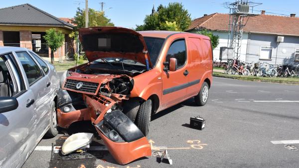 A gyulai baleset (fotó: police.hu)