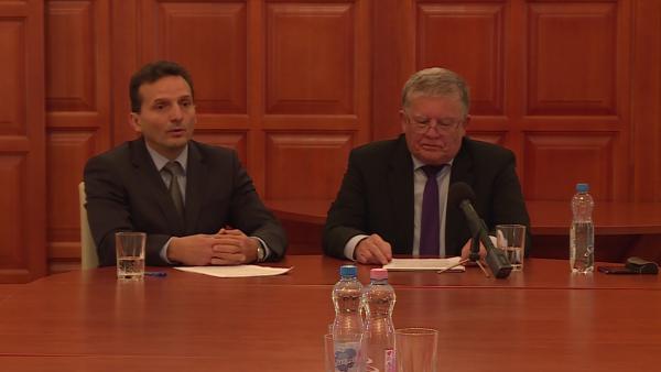 Szigeti Béla és Juhász István értékelte a közgyűlést a Hajrá Békéscsaba frakcióból – (Fotó: Fazekas Róbert/behir.hu)