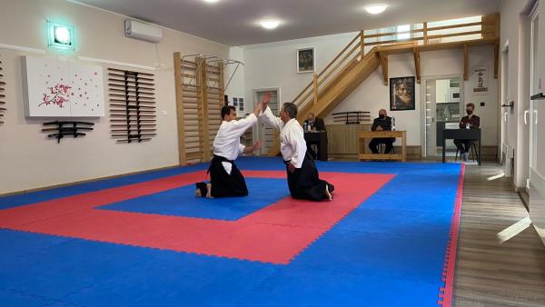 DAN-vizsga a fényesi dojoban. Forrás: Békés Megyei Harcművész Szövetség