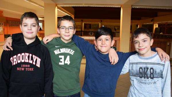 A Belvár matekosai: Szűcs Dániel, Paluska Viktor, Giricz Levente és Földi Armand – Fotó: behir.hu/Such Tamás