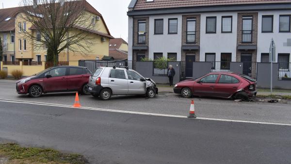 A békéscsabai baleset (fotó: police.hu)