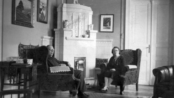 Makkai Sándor erdélyi író, református püspök és felesége, Borsay Margit (fotó: Fortepan)