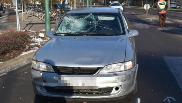 Baleset Békésen 2022.01.19.-én. Forrás: police.hu