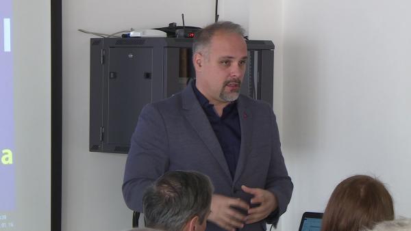 Mucsi Balázs a keddi sajtóreggelin