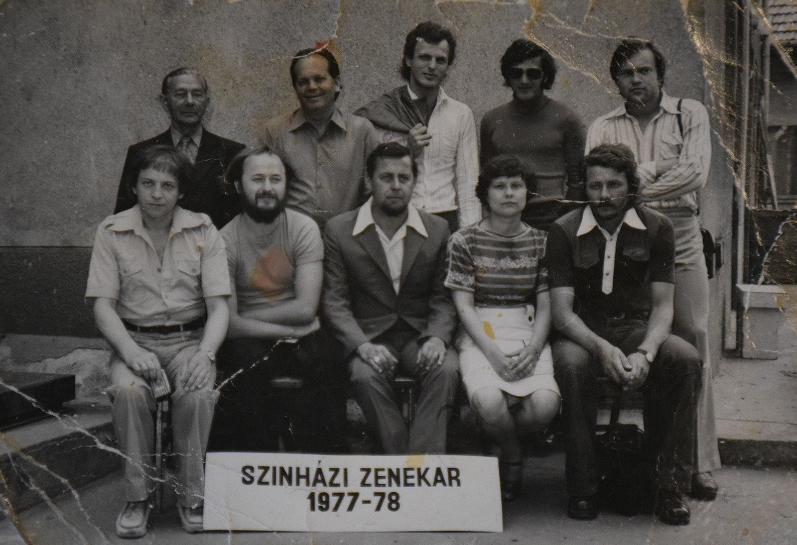 A színházi zenekar 1977-78. – Forrás Pódáné Szalai Mária