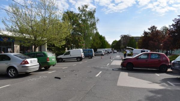 Baleset Orosházán 2022.05.02. Fotó: police.hu