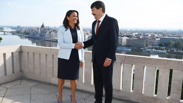 Novák Katalin és Áder János (MTI fotó: Bruzák Noémi)