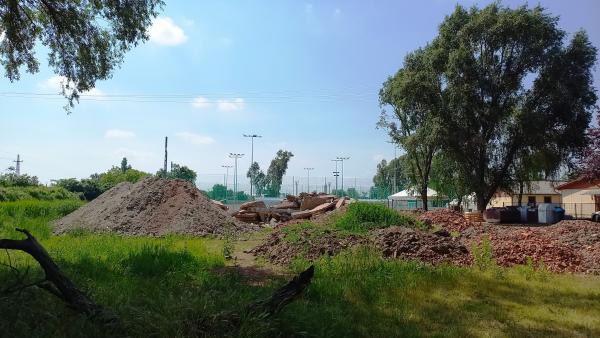 Jelenleg is zajlanak a munkálatok a Tréning Centernél - Fotó: E.K.Zs.