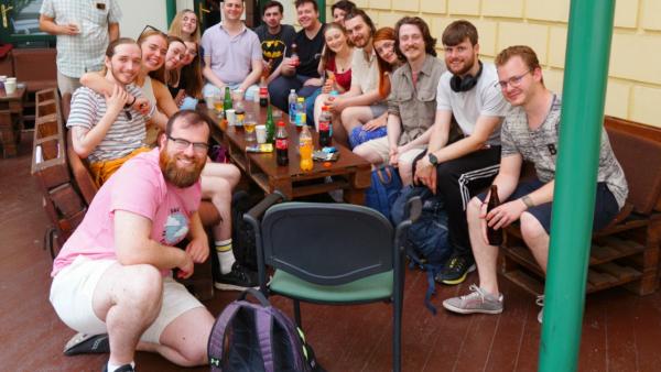 Ír színészhallgatók a Színitanházban - Fotó: Jókai színház