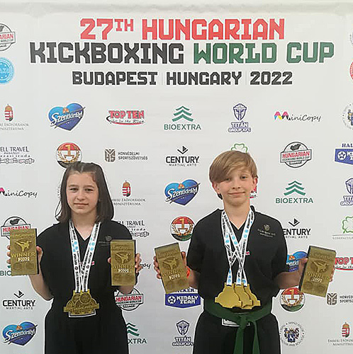 Budapesti Kick-box Világkupa – Laurinyecz Emma és Petrovszki Márton (Kondorosi Kick-box Klub)