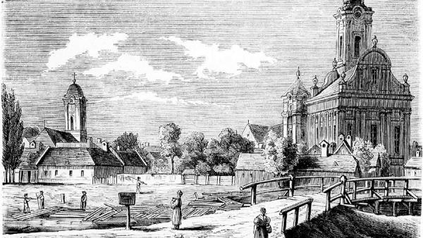 Zombory Gusztáv: Békés-Csaba a Körös partjáról tekintve (1867. november 14.)