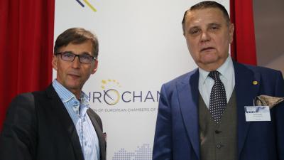 Szikszai Csaba és Ovidiu Silaghi, a Román Kereskedelmi és Iparkamara főtitkára
