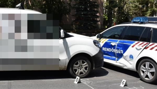 Baleset 2022.07.22.-én. Fotó: police.hu