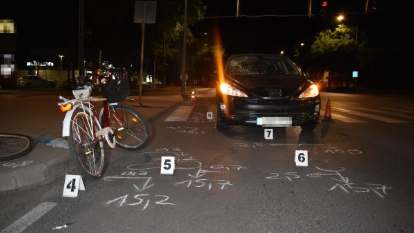 Baleset Békéscsabán 2022.07.14.-én. Fotó: police.hu