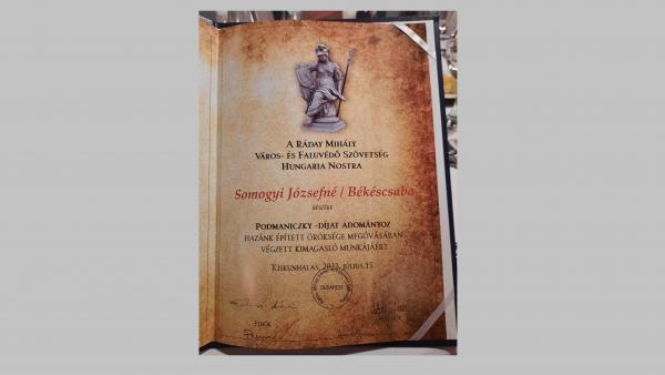 A kép forrása: Békéscsabai Városvédő és Városszépítő Egyesület