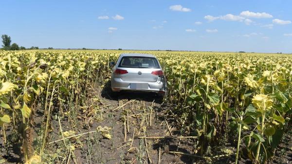 Baleset Csárdaszálláson 2022.08.04.-én. Fotó: police.hu