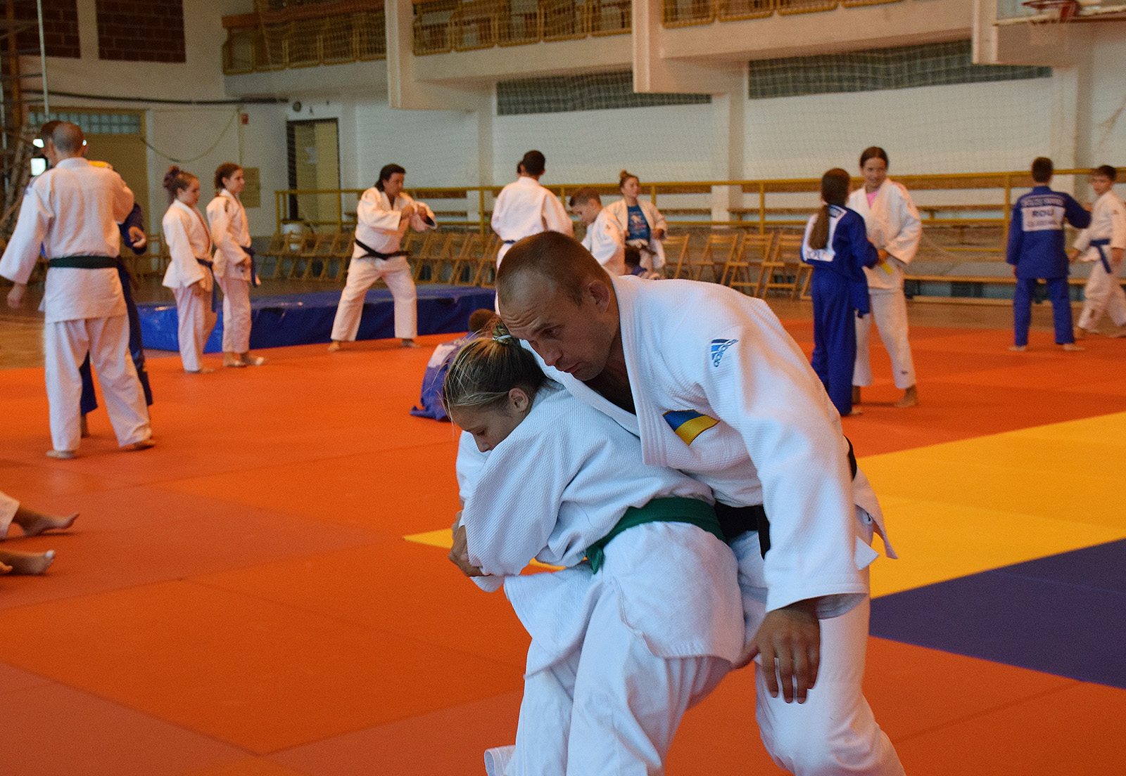 Vladislav Potapovot dobják a csabai judo edzőtáborban