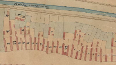 Békéscsaba egy részének térképe 1862-ből (forrás: maps.hungaricana.hu)