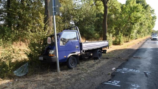 Baleset Eleknél - forrás: police.hu