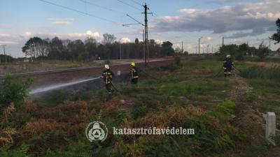 Tűzoltói beavatkozás 2022.09.04.-én. Fotó: bekes.katasztrofavedelem.hu