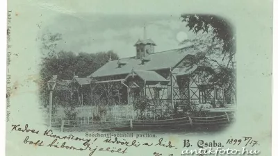 A békéscsabai Széchenyi liget 1899-ben (antikfoto.hu)