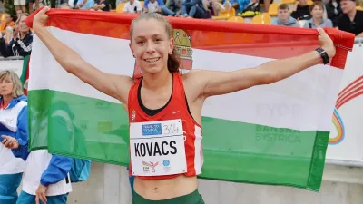 A 2023-as EYOF-on aranyérmes Kovács Alexandra 3. helyen végzett a felnőtt ob-n (Fotó: Szalmás Péter/Magyarock)