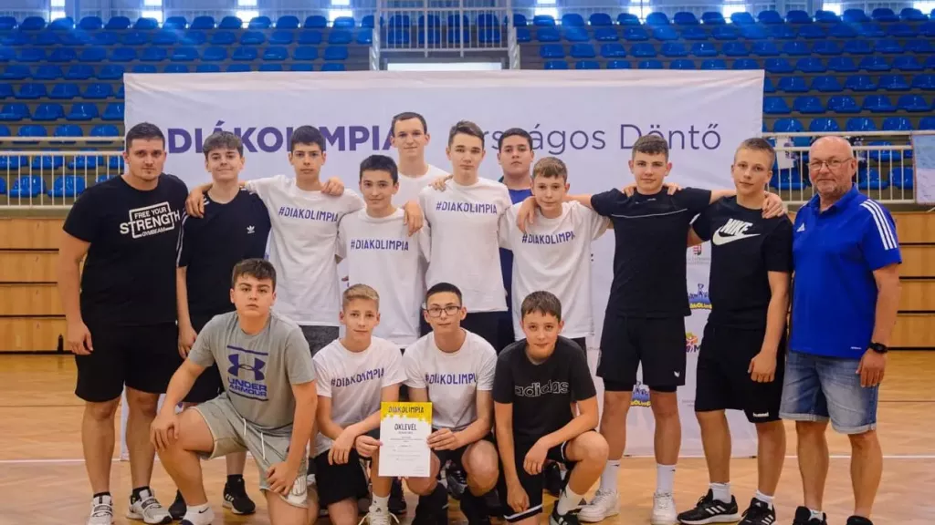 A Kazinczy iskola csapata (Fotó: Diákolimpia)