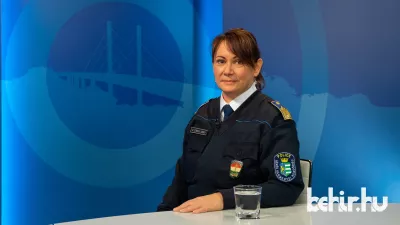 Szombati Andrea, a a Békés Vármegyei Rendőr-főkapitányság szóvivője (fotó: behir.hu)