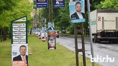 Választási plakátok Békéscsabán – Fotó: Such Tamás / behir.hu