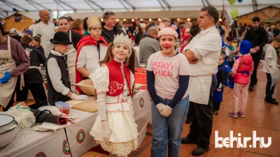 Ovisok és iskolások gyúrták a kolbászt a fesztivál első napján